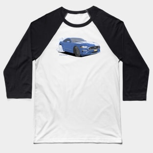 Blue car Baseball T-Shirt